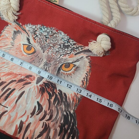 Owl Canvas Book Tote – Angie Bryan Creations – Functional Art with Style - Picture 10 of 13